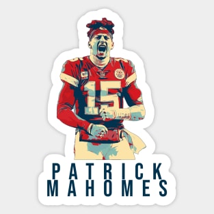 Patrick Mahomes Pop Art Vintage Color Sticker